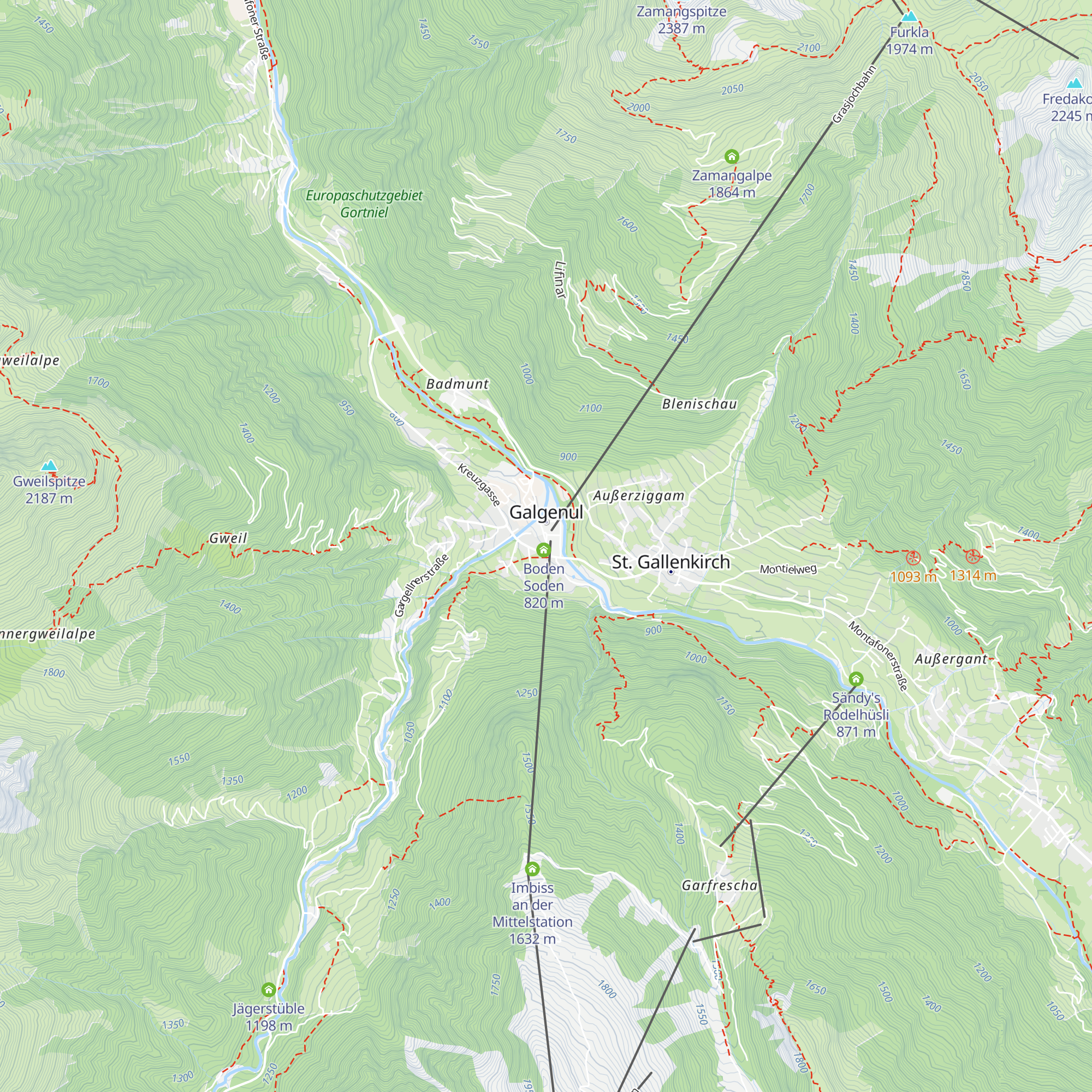Schirmbar-Seitensprung map