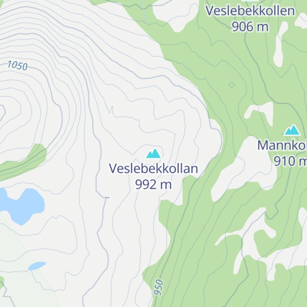 Map of Veslebekkollan
