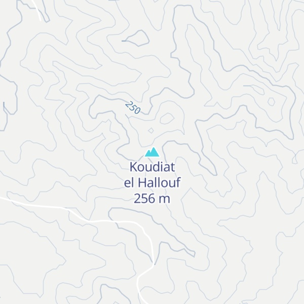 Map of Koudiat el Hallouf