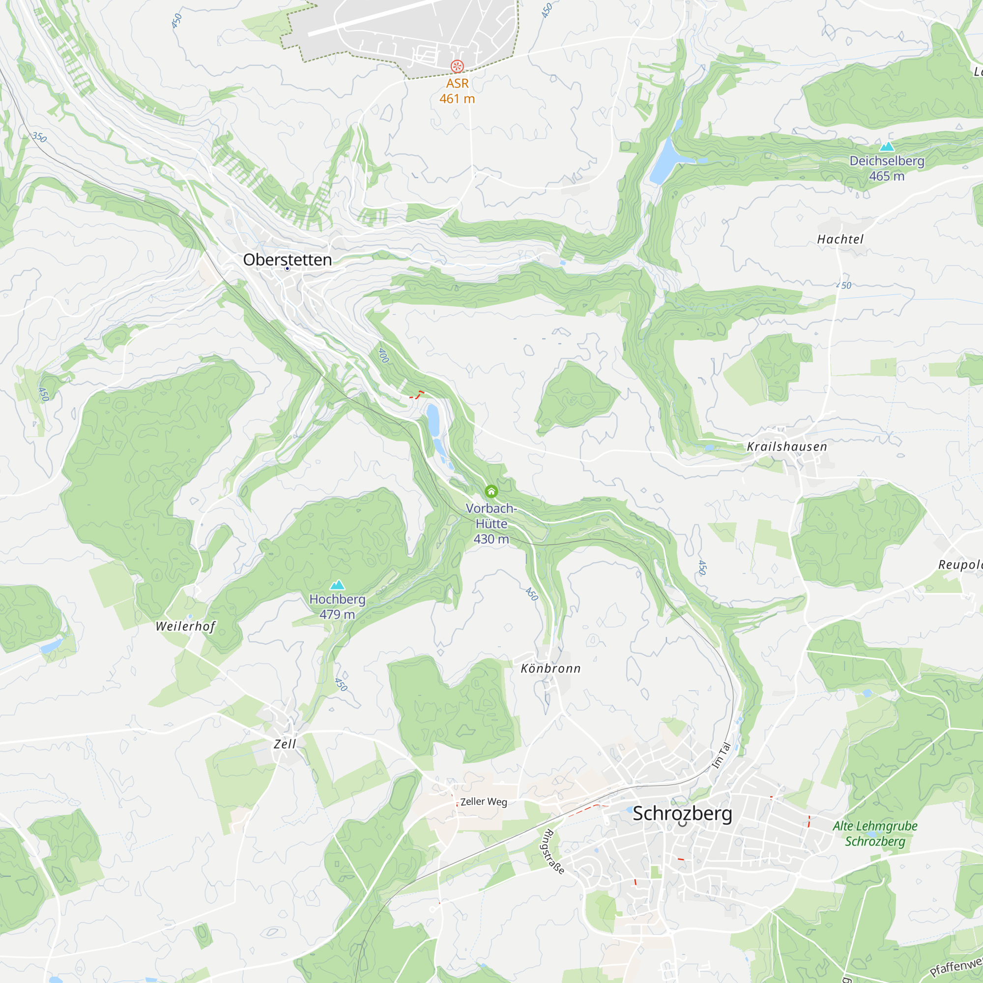 Vorbach-Hütte map