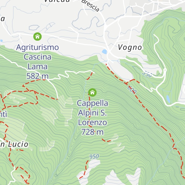 Map of Cappella Alpini S. Lorenzo