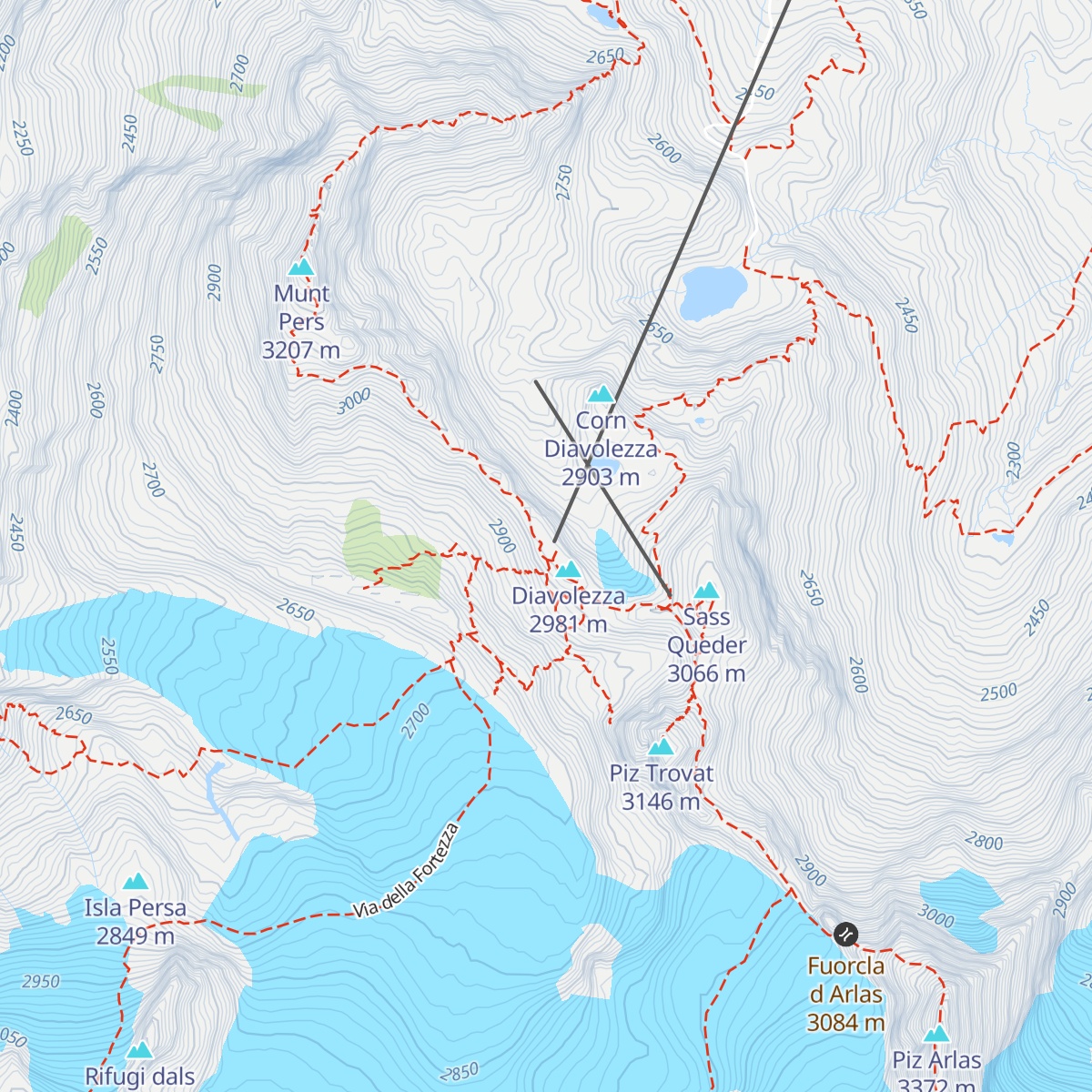 Berghaus Diavolezza map
