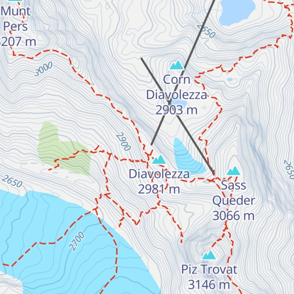 Map of Berghaus Diavolezza