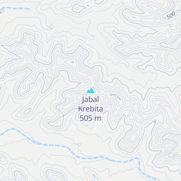 Map of Jabal Krebita