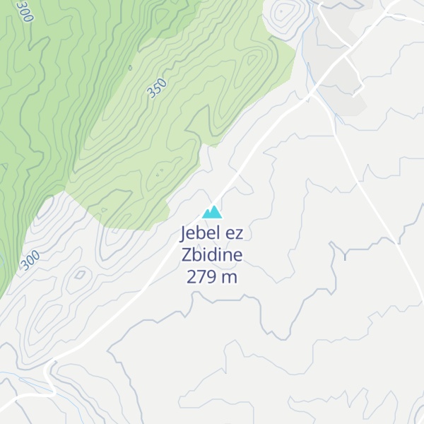 Map of Jebel ez Zbidine