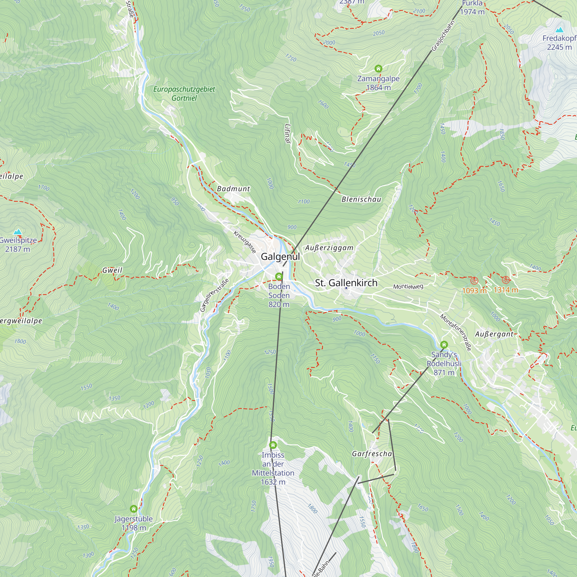 Edelweiss Alm map