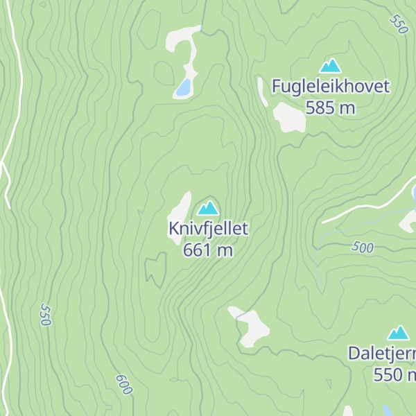 Map of Knivfjellet