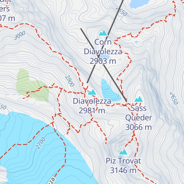 Map of Diavolezza