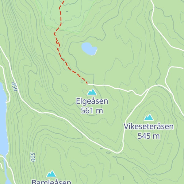 Map of Elgeåsen