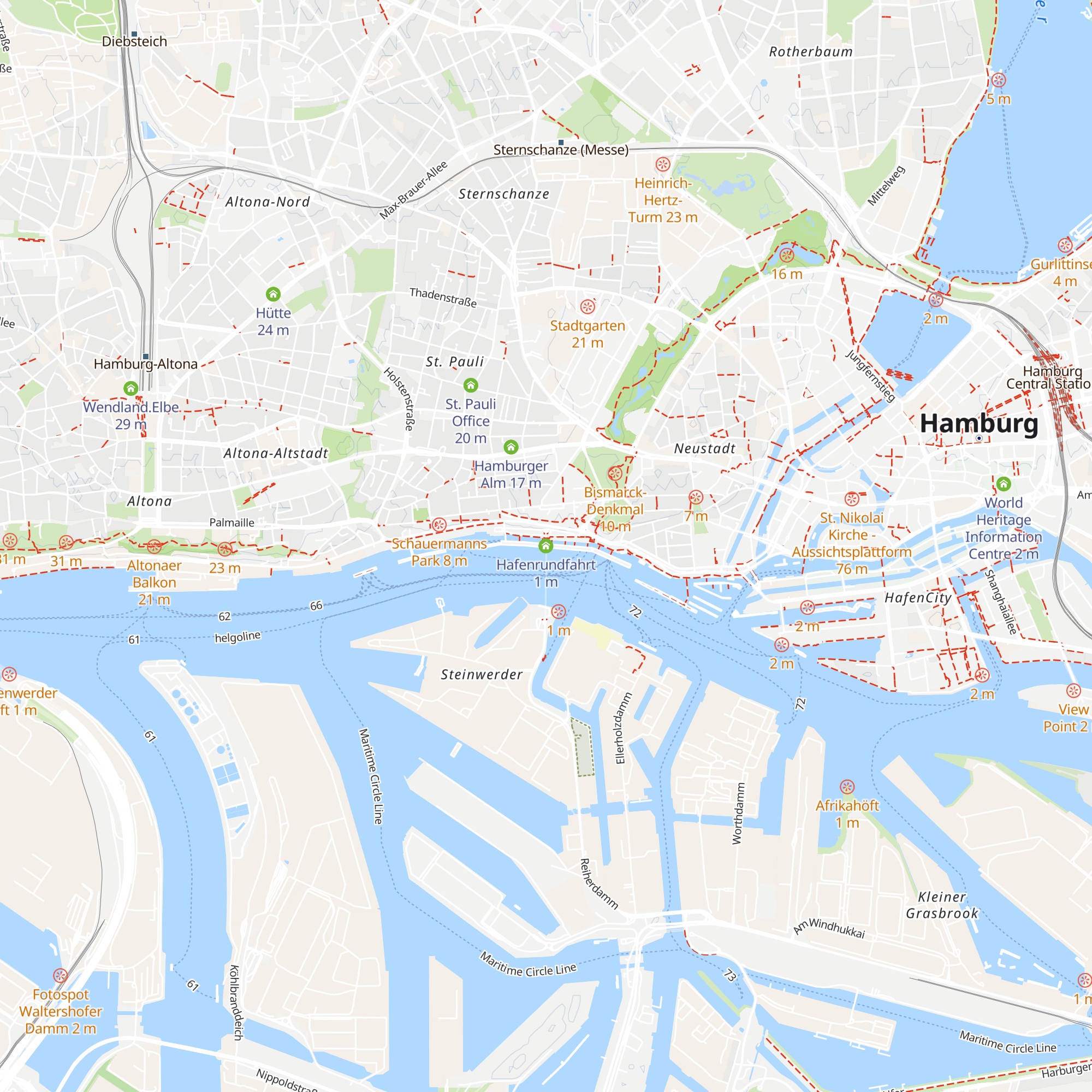 Hafenrundfahrt map