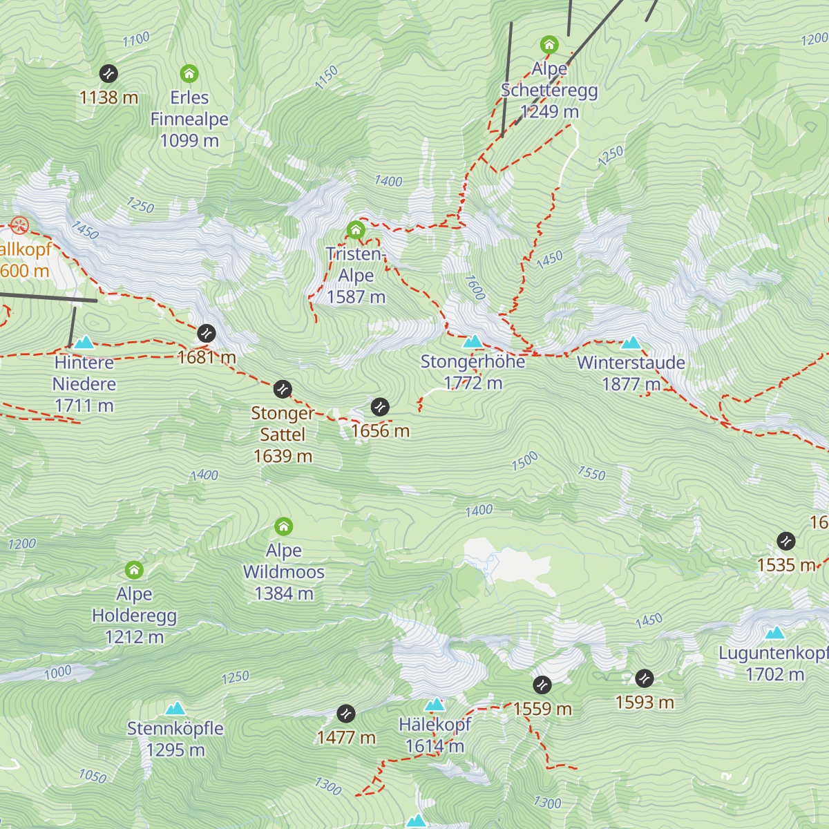 Alpe Stonger Höhe map