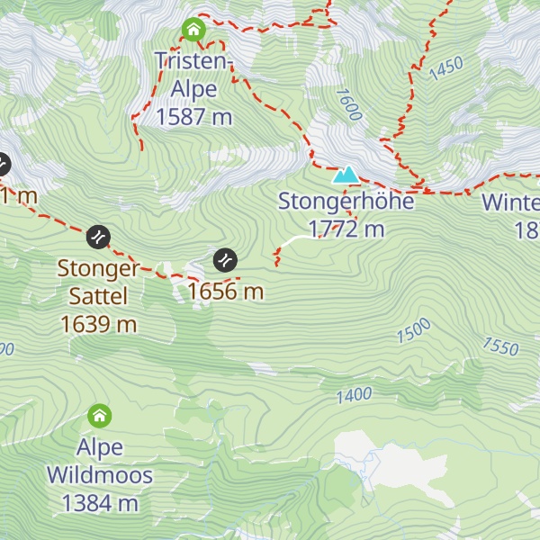 Map of Alpe Stonger Höhe