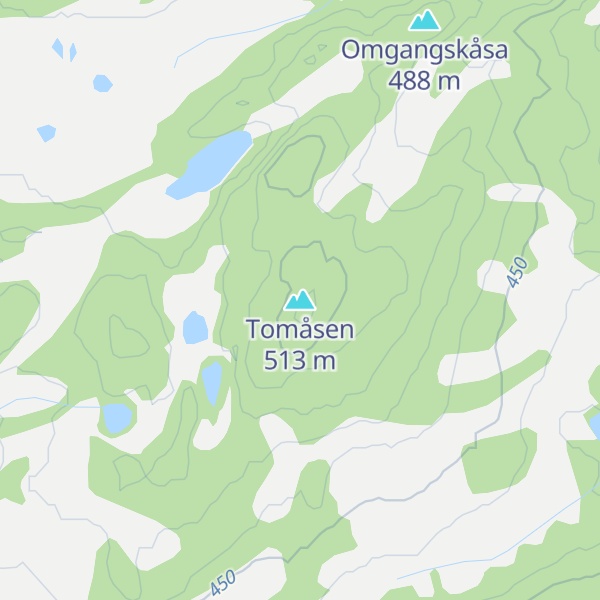 Map of Tomåsen