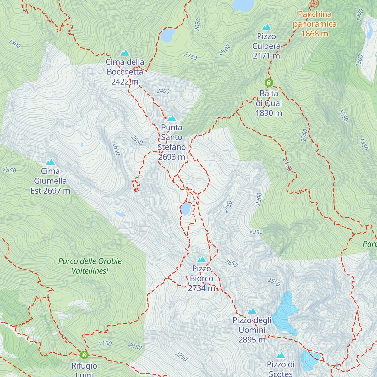 Rifugio Ottorino Donati map
