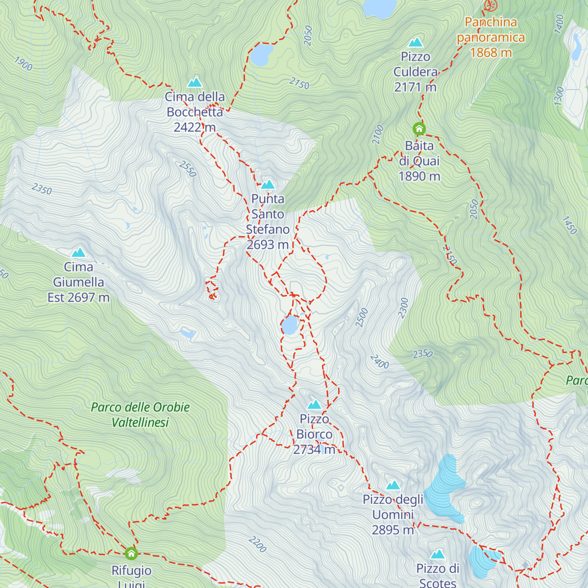 Rifugio Ottorino Donati map