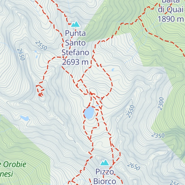 Map of Bivacco invernale Rifugio Donati