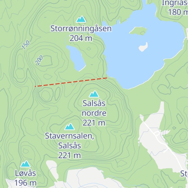 Map of Salsås nordre