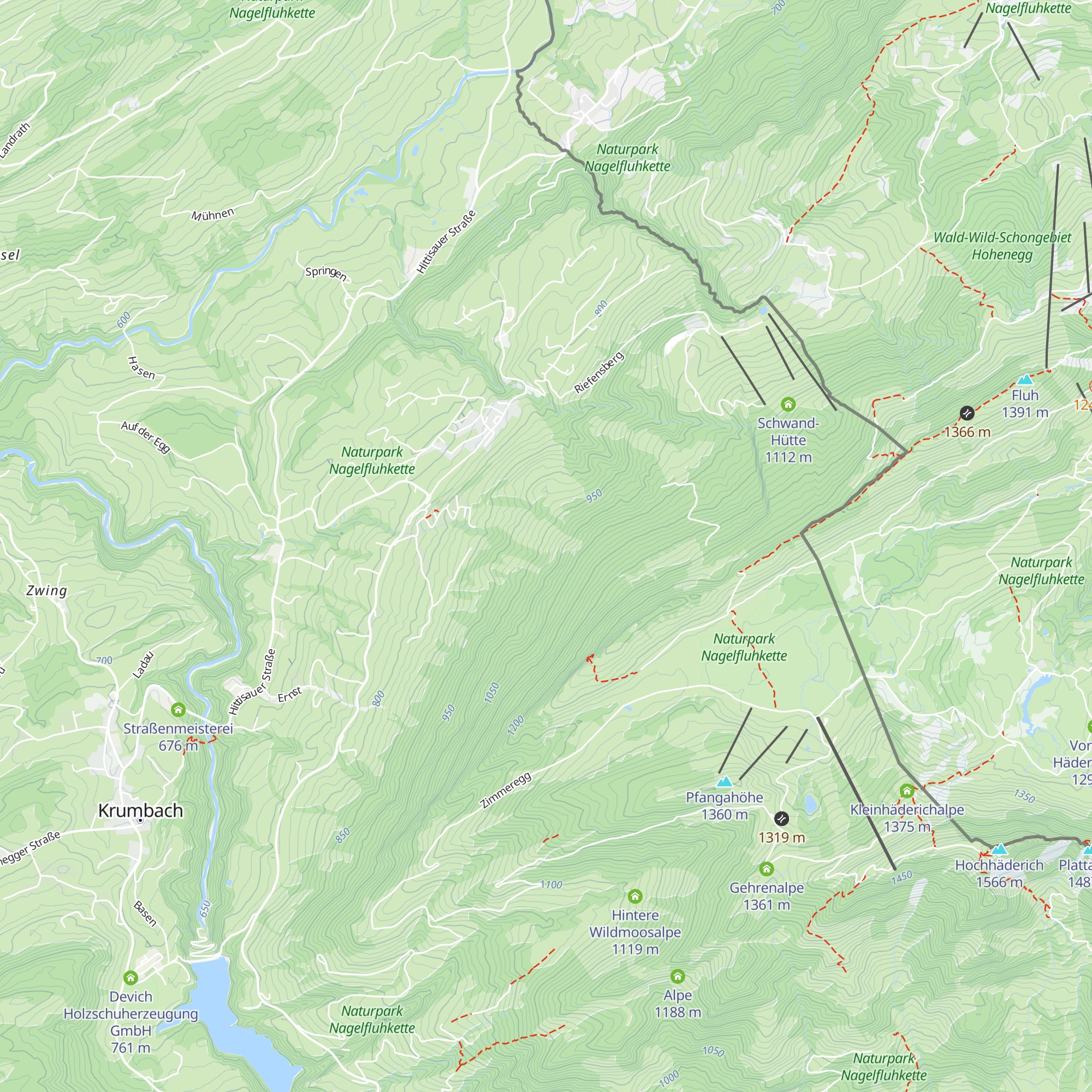 Alpe Schnecklesberg map
