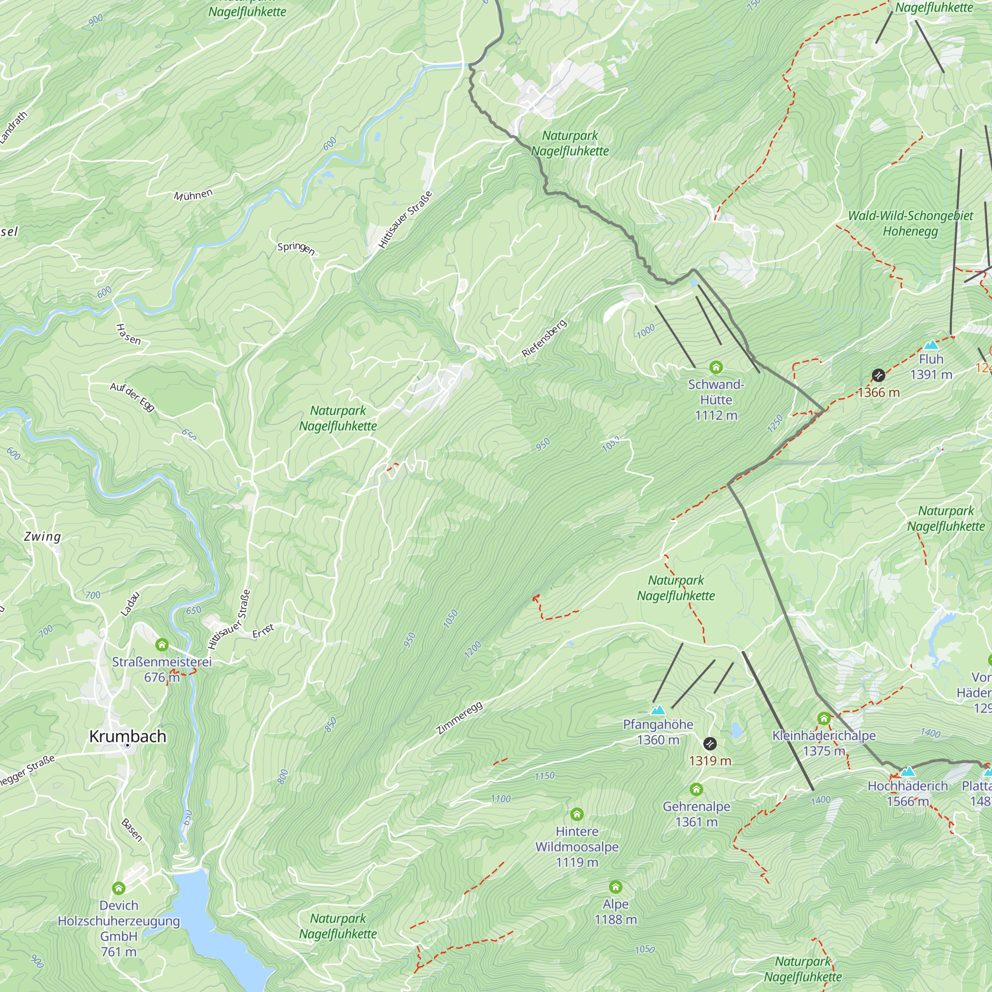 Alpe Schnecklesberg map