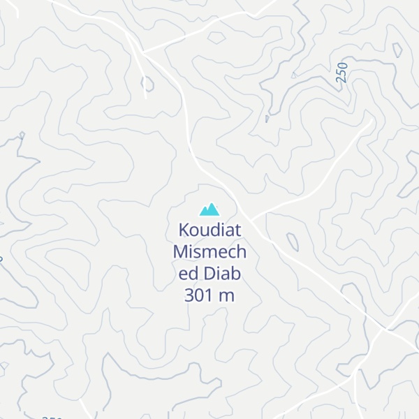 Map of Koudiat Mismech ed Diab