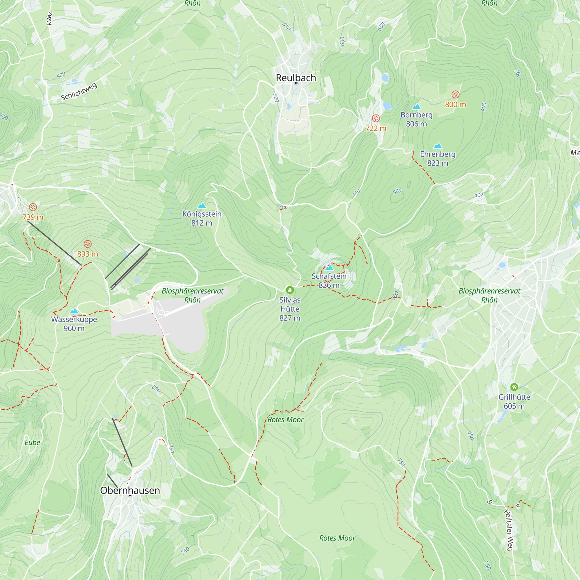 Silvias Hütte map