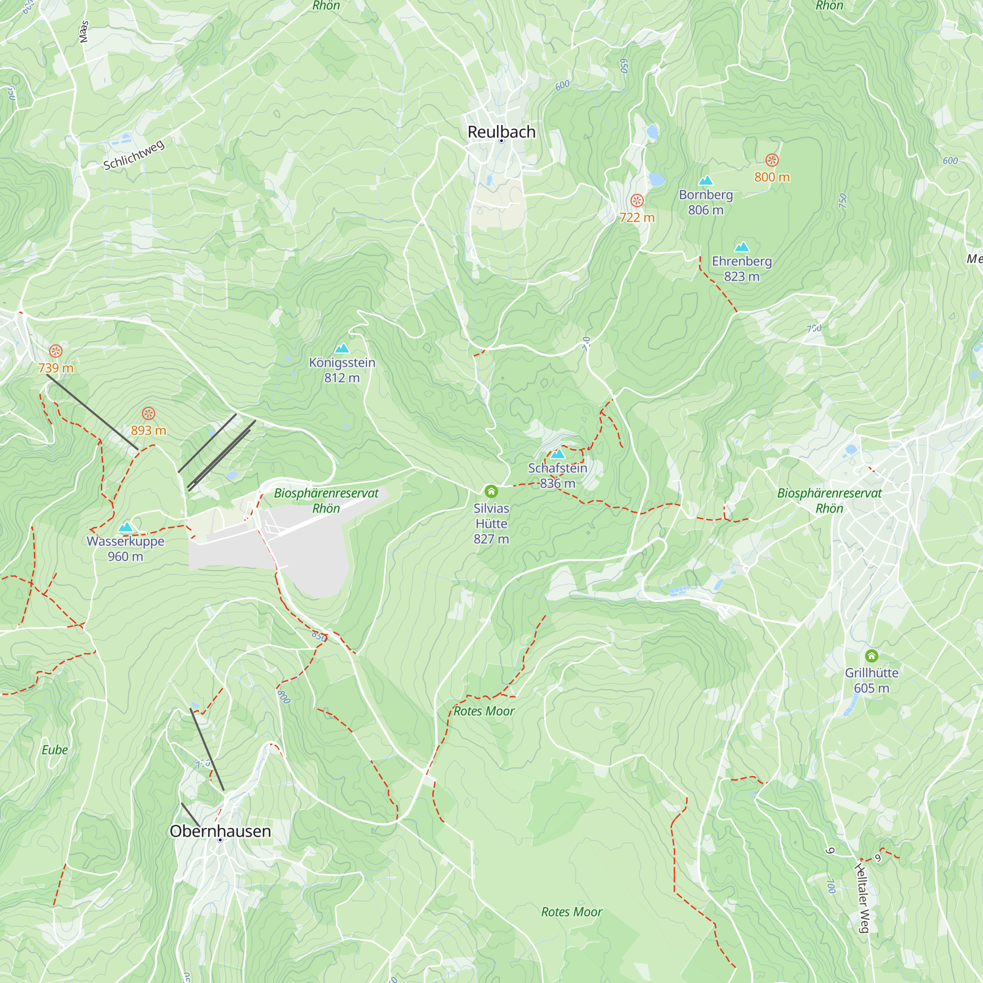 Silvias Hütte map