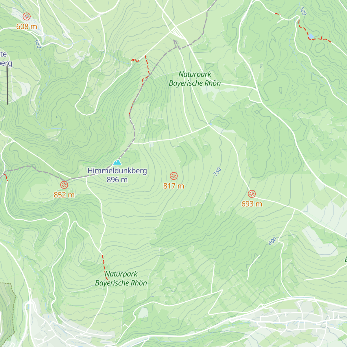 Würzburger Bergbundhütte map