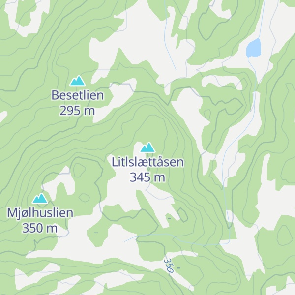 Map of Litlslættåsen