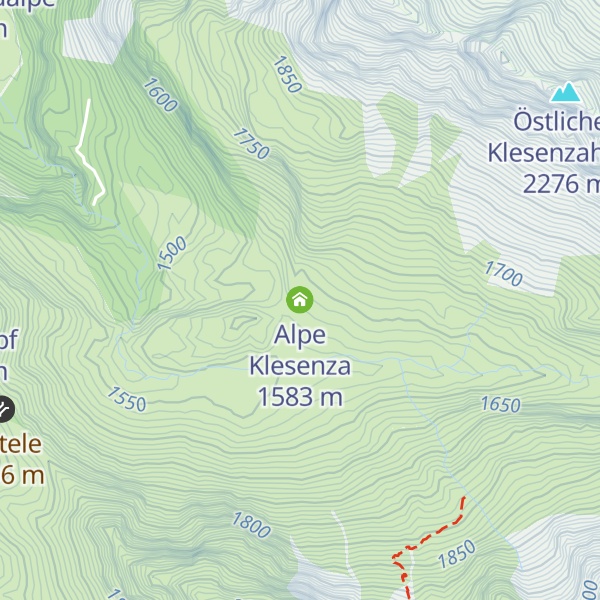 Map of Alpe Klesenza