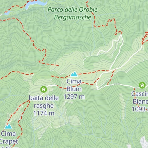 Map of Cima Blum