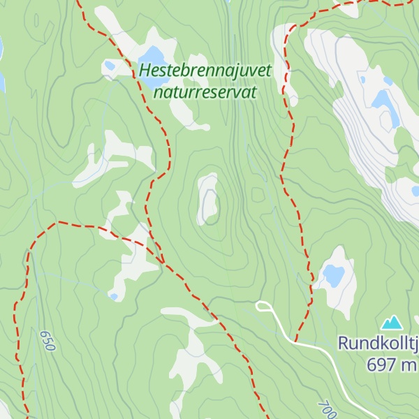 Map of Rundkollen