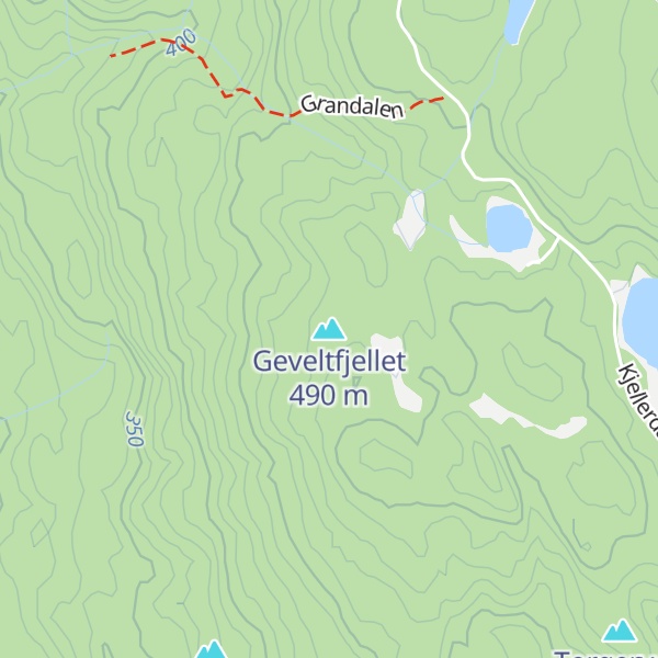 Map of Geveltfjellet