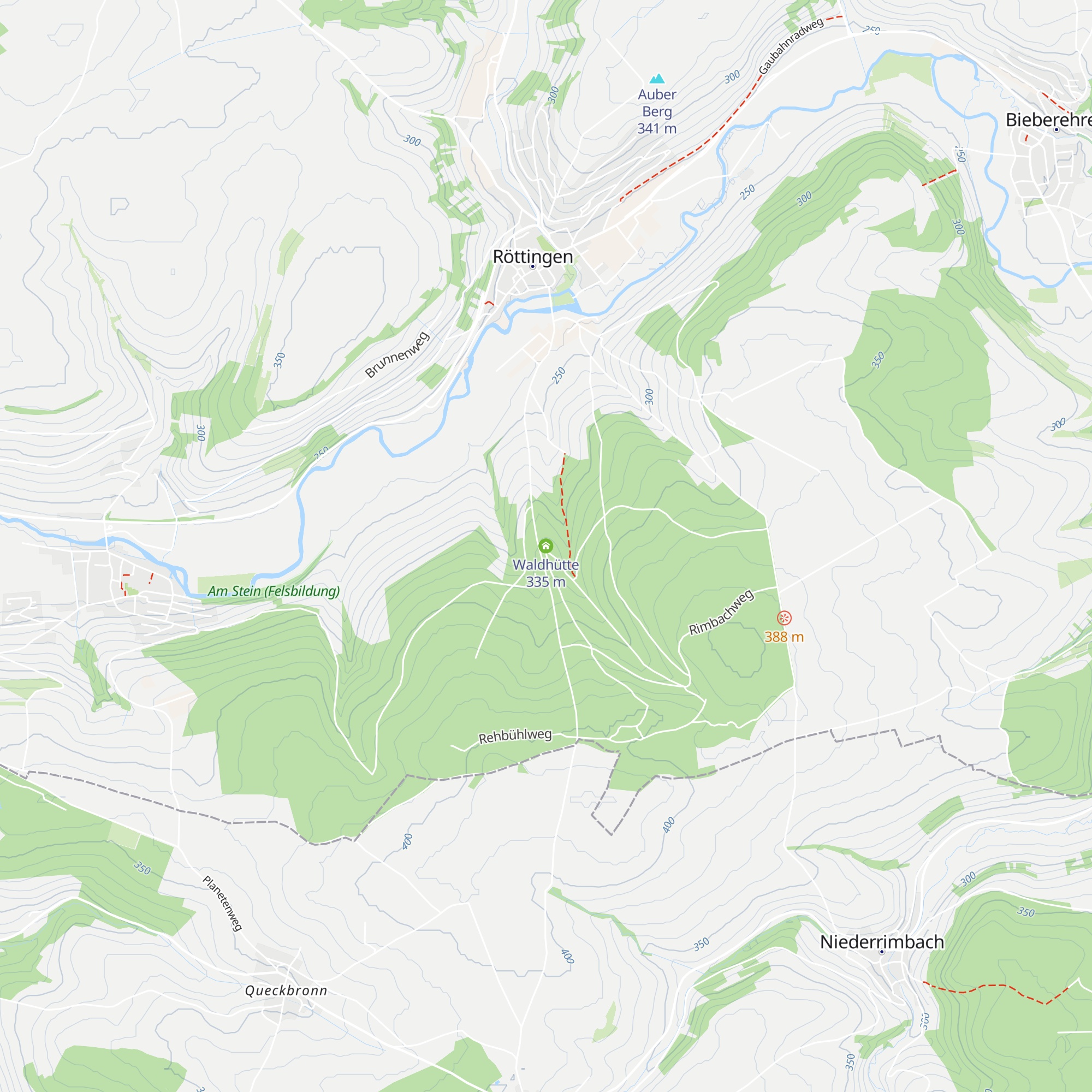Waldhütte map