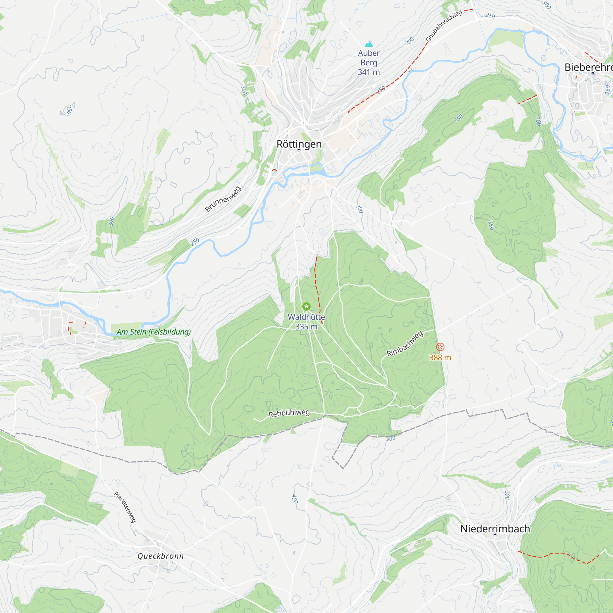 Waldhütte map