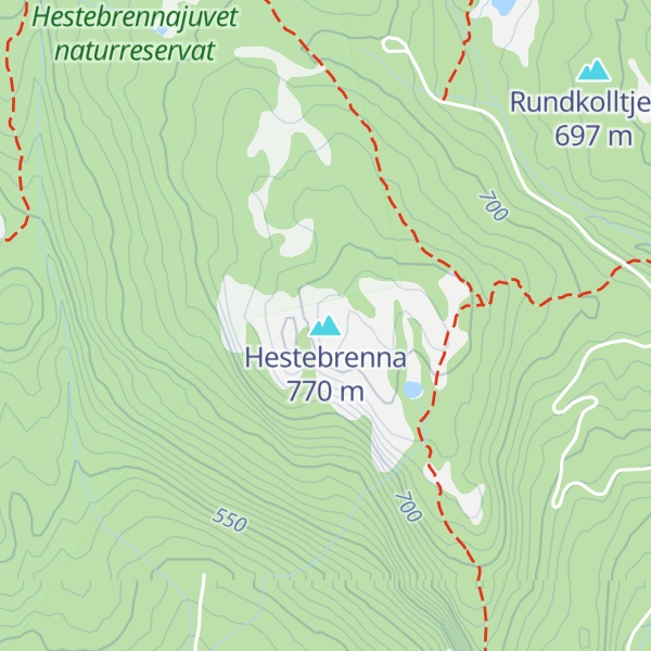 Map of Hestebrenna