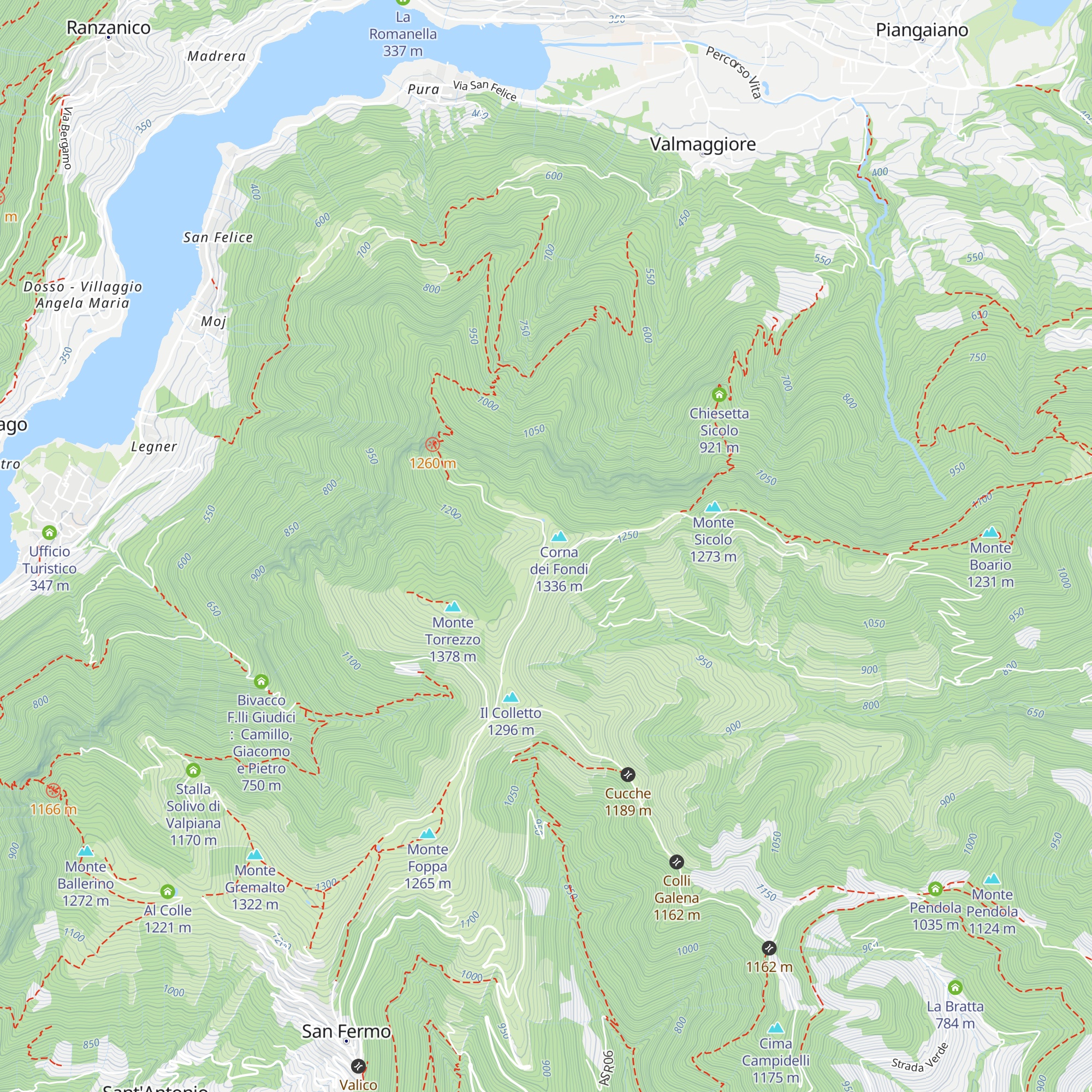 Malga Torrezzo map