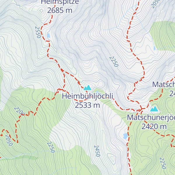 Map of Heimbühljöchli