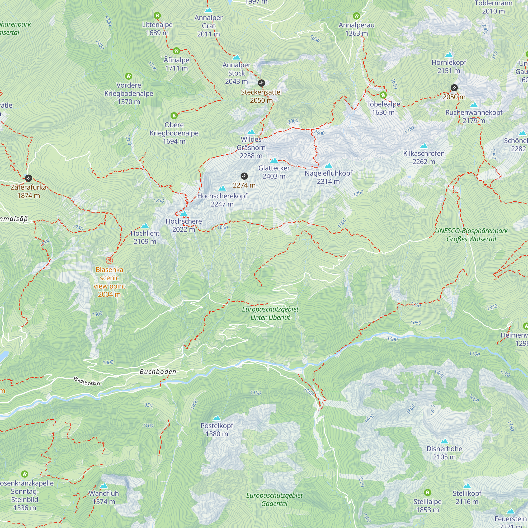 Muttenalpe map