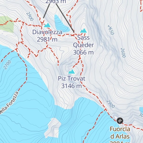 Map of Piz Trovat