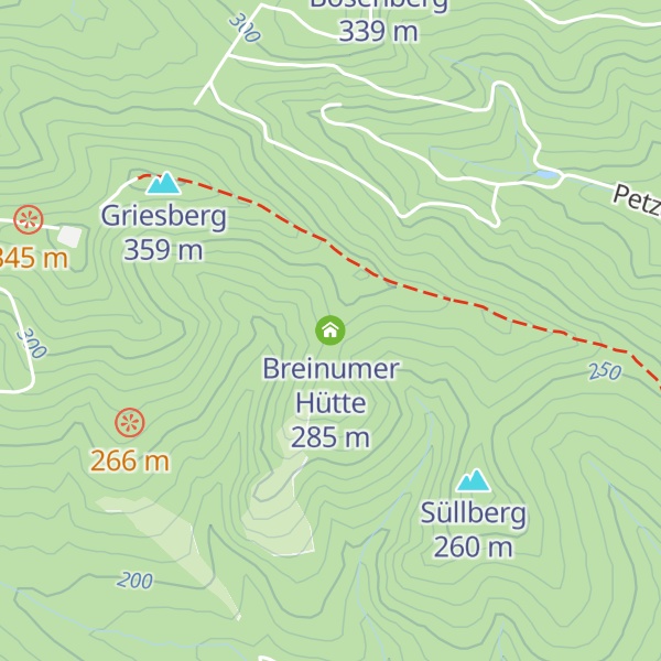 Map of Breinumer Hütte