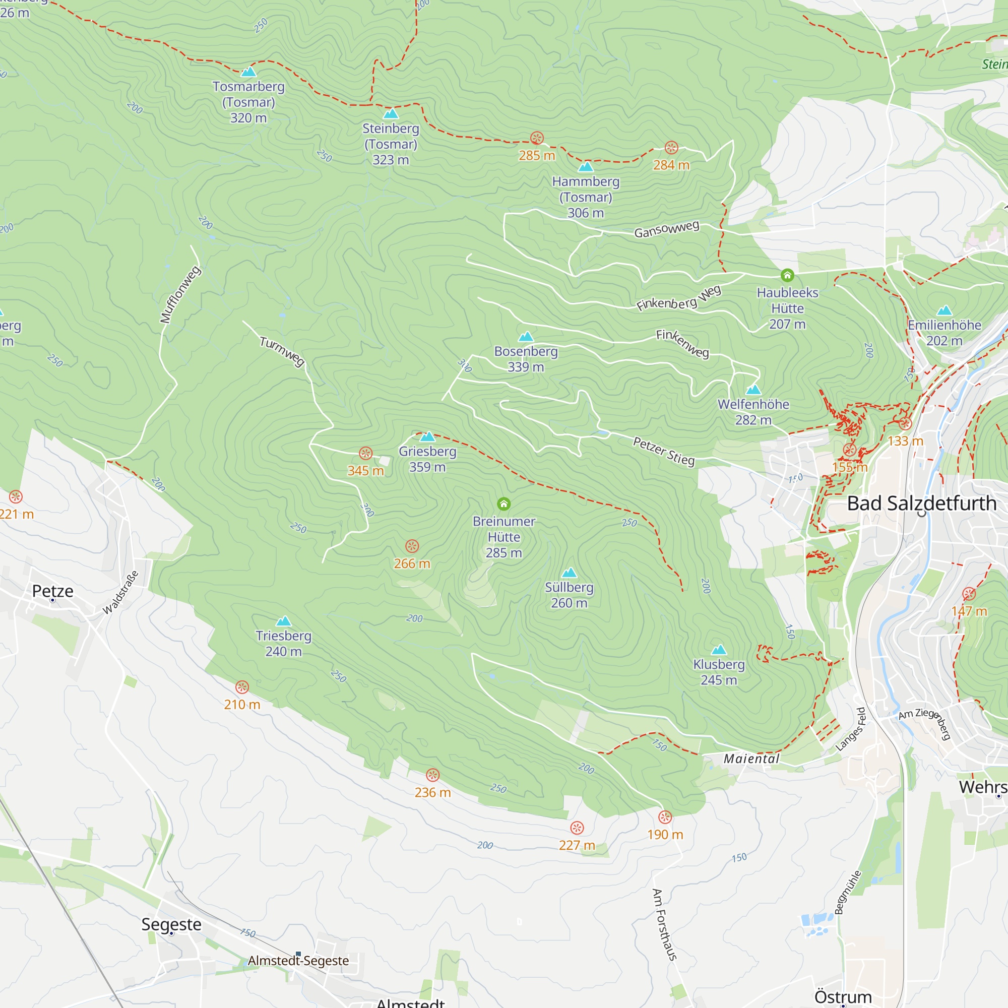 Breinumer Hütte map