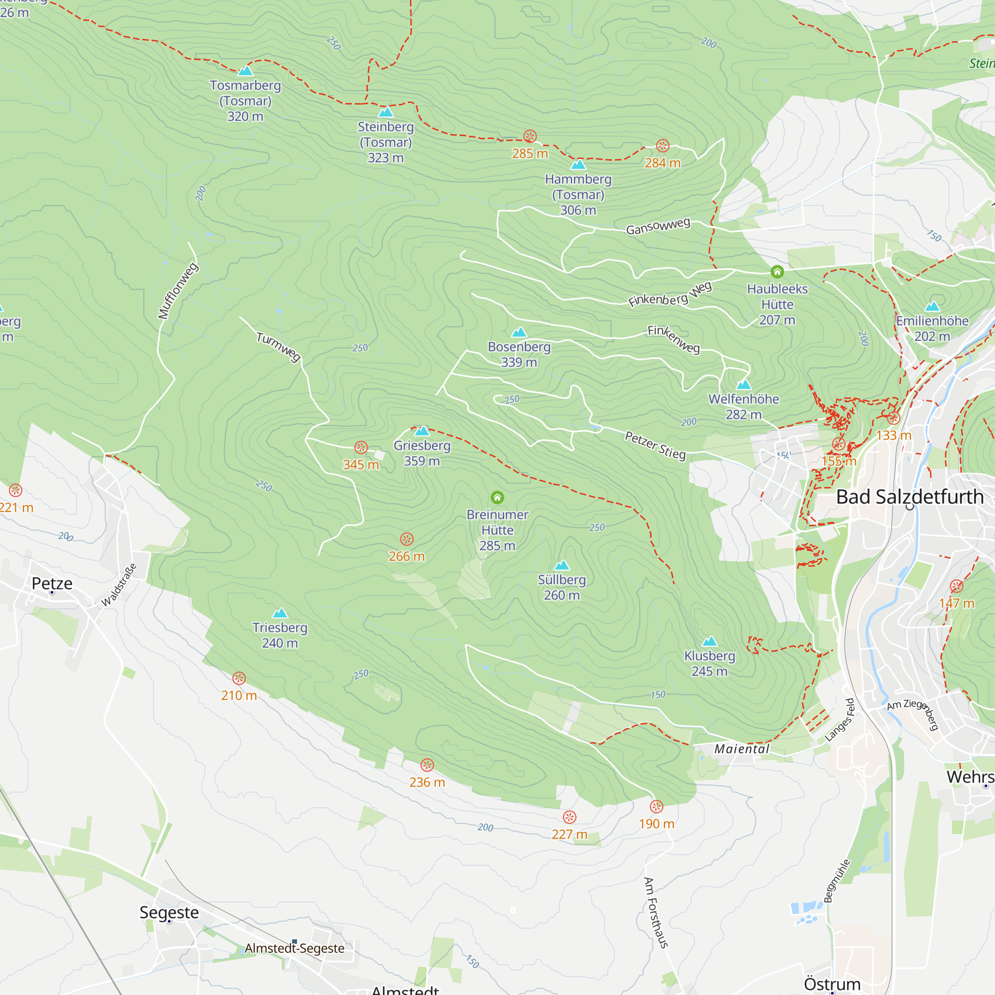 Breinumer Hütte map