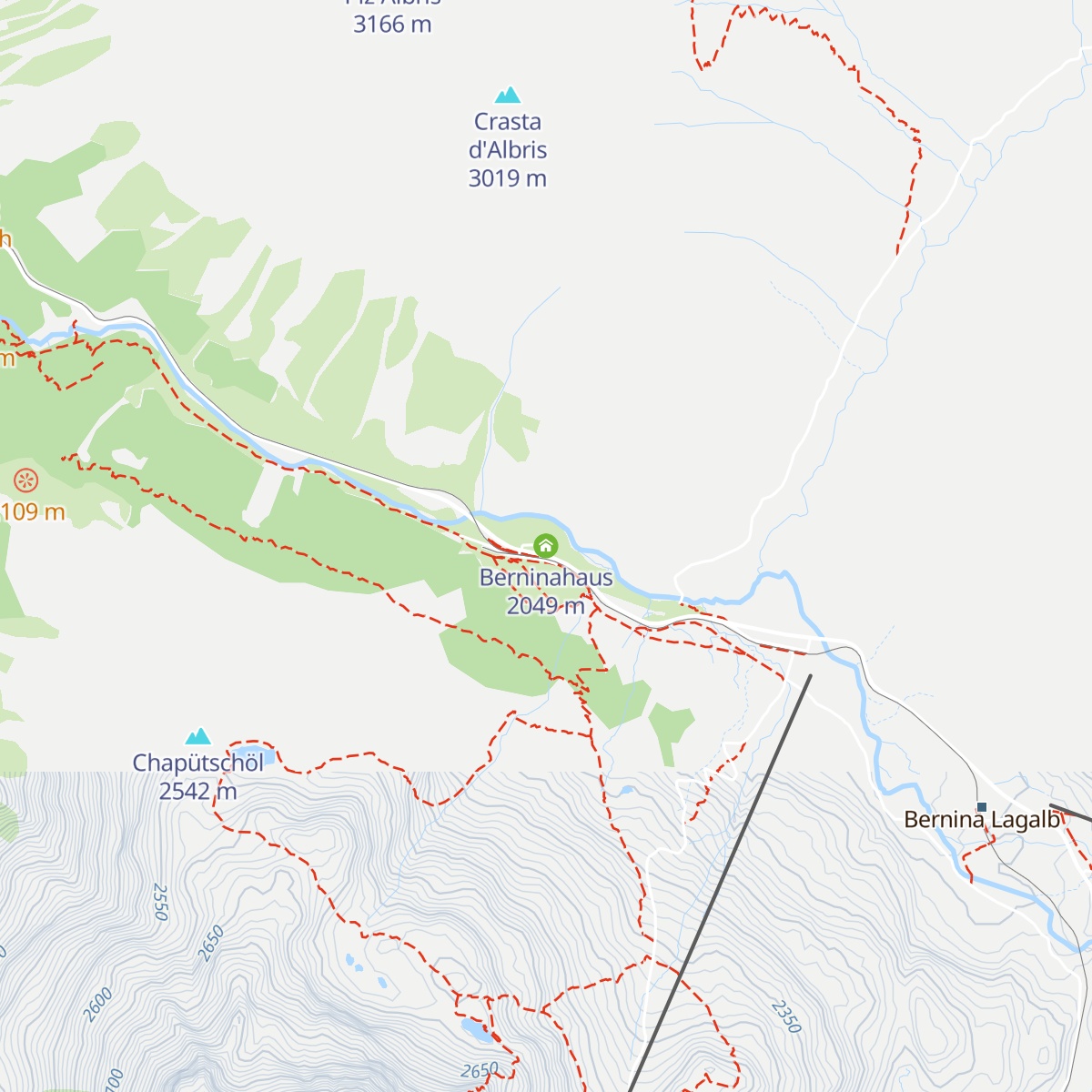 Berninahaus map