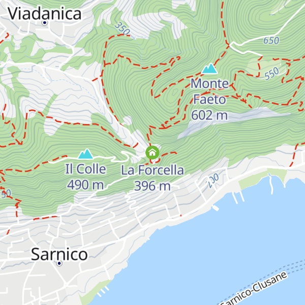 Map of La Forcella