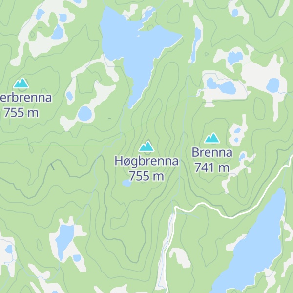 Map of Høgbrenna