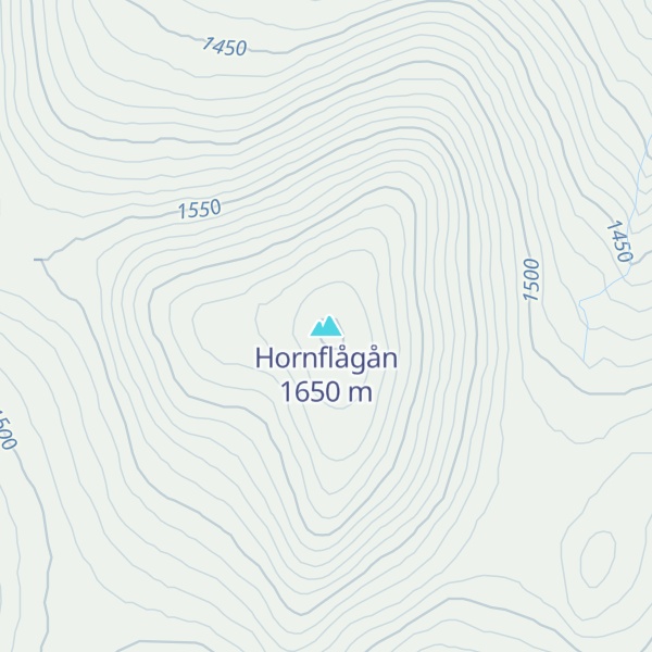 Map of Hornflågån