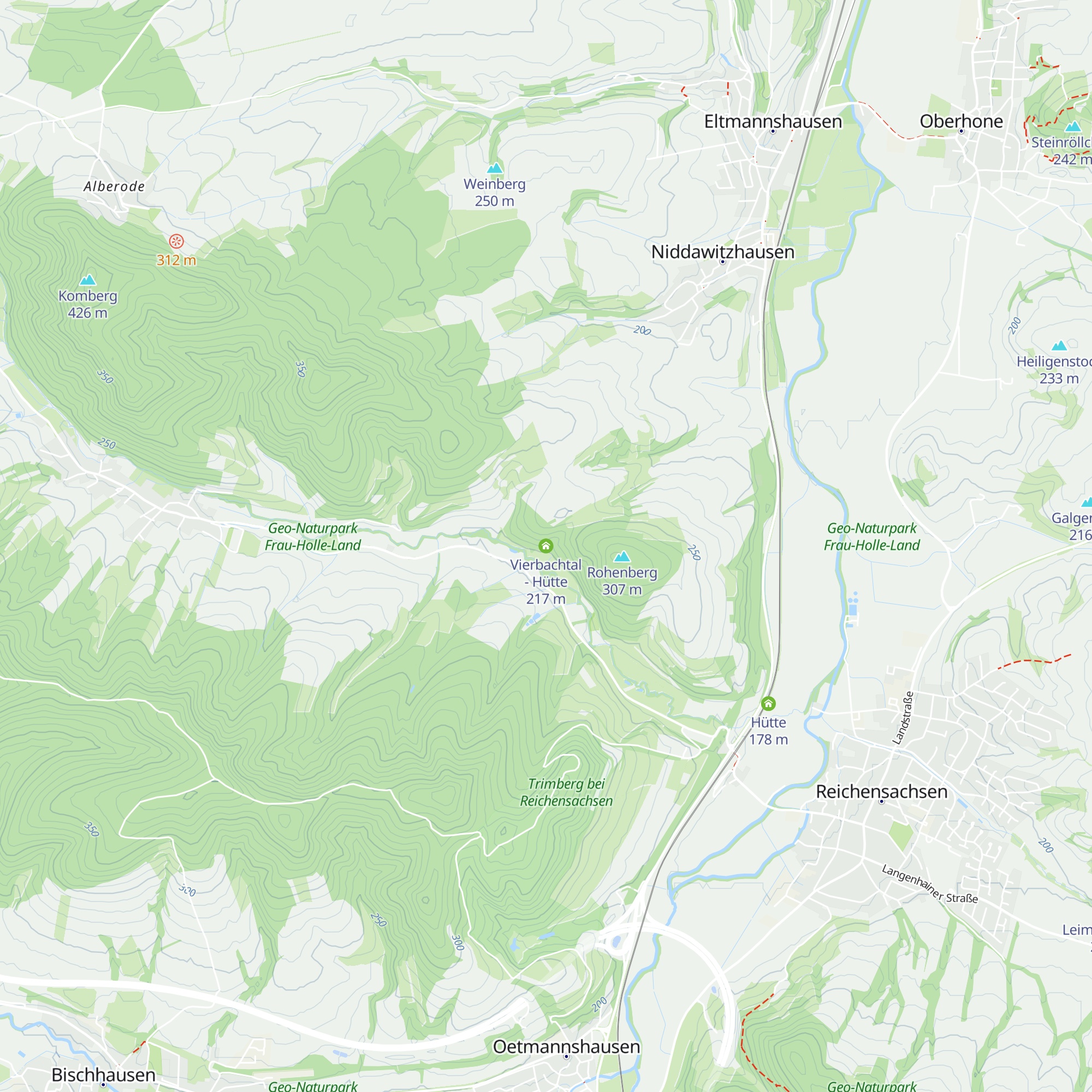 Vierbachtal - Hütte map