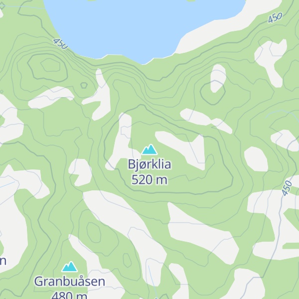 Map of Bjørklia