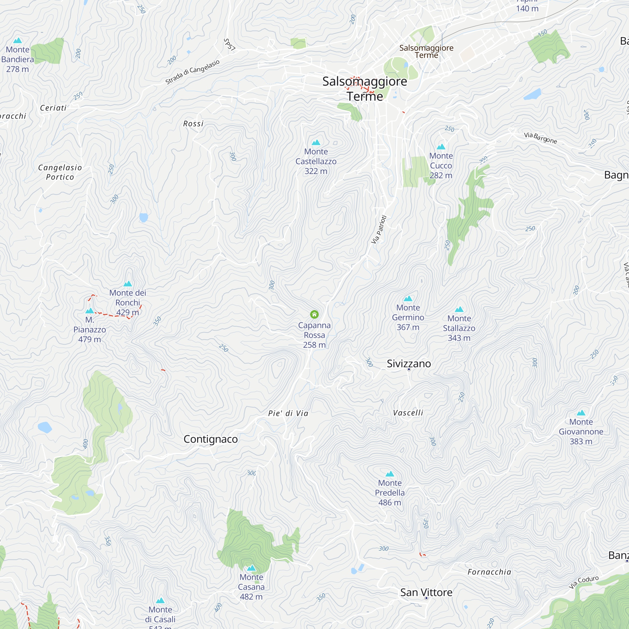 Capanna Rossa map
