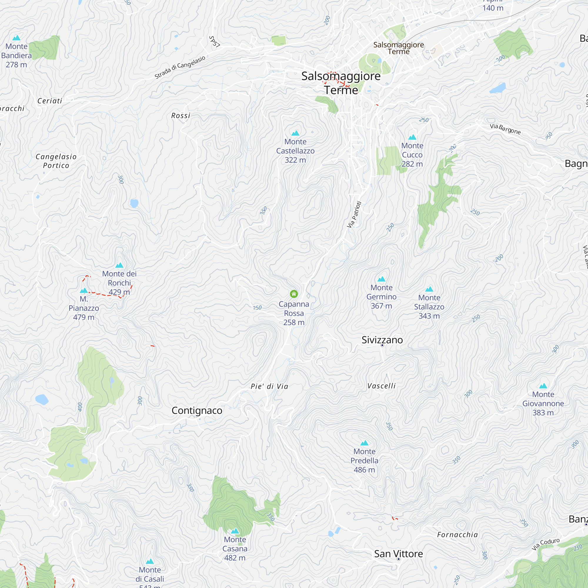 Capanna Rossa map